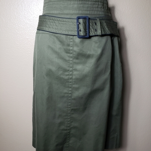Escada Wrap A Round Belt Pencil Skirt-Size 10/38 - Picture 2 of 11